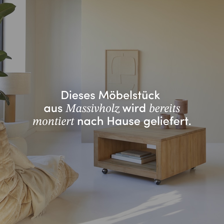 Anoa - Quadratischer Couchtisch aus massivem Teakholz
