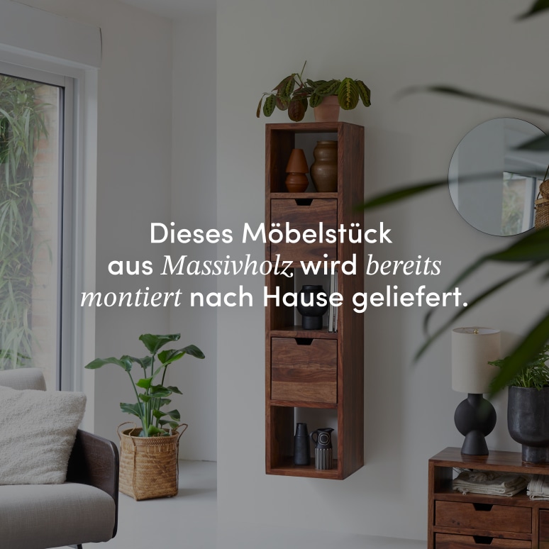 Kwarto - Wandregal aus massivem Palisander