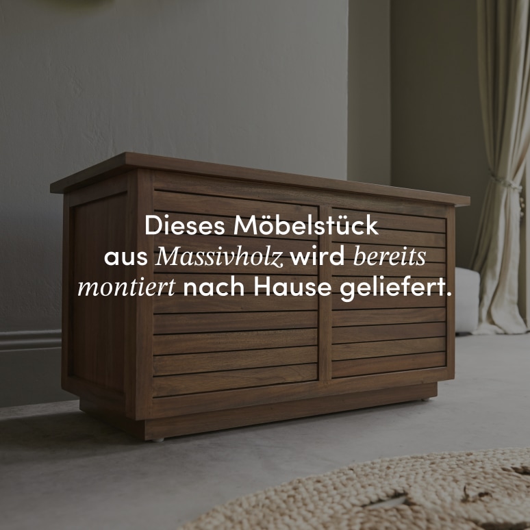 Loggia - Truhe aus massiver Akazie
