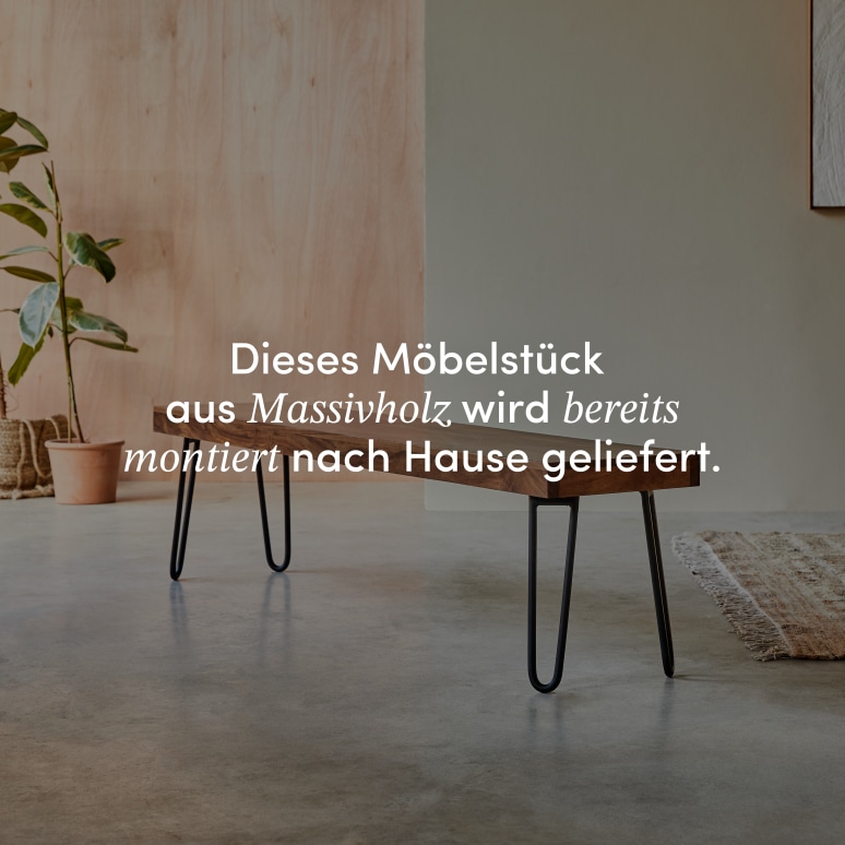 Helga - Bank aus massivem Palisanderholz 180 cm