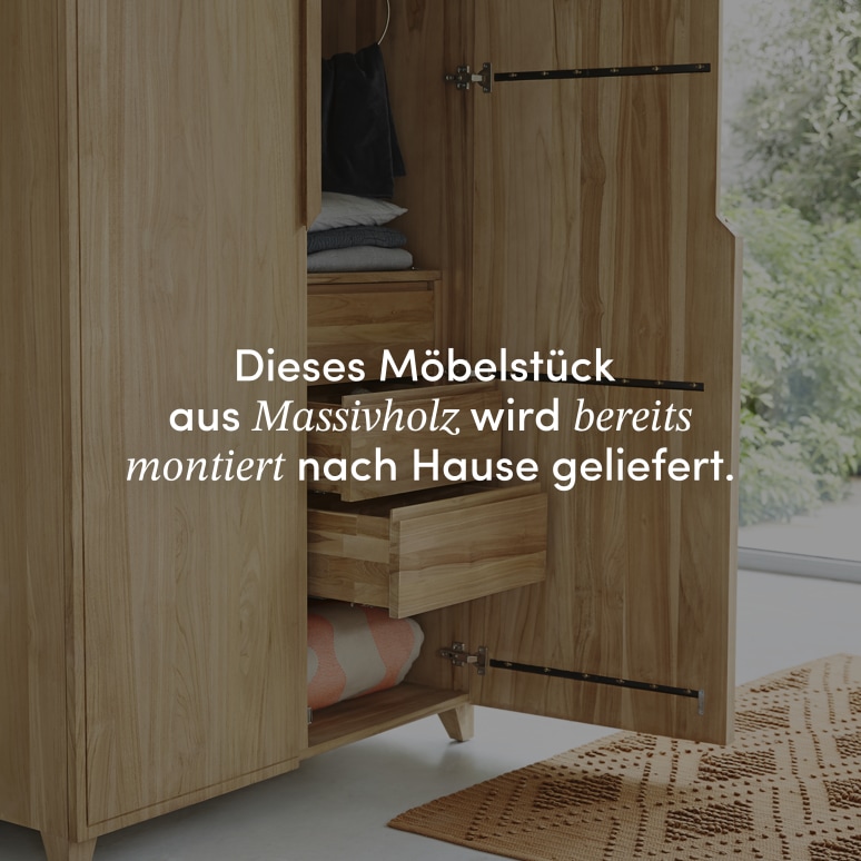 Greta - Schrank aus massivem Teakholz