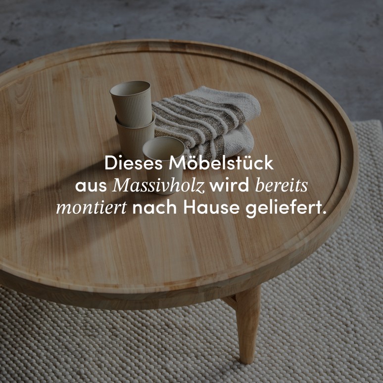 Milla - Couchtisch aus massivem Teakholz