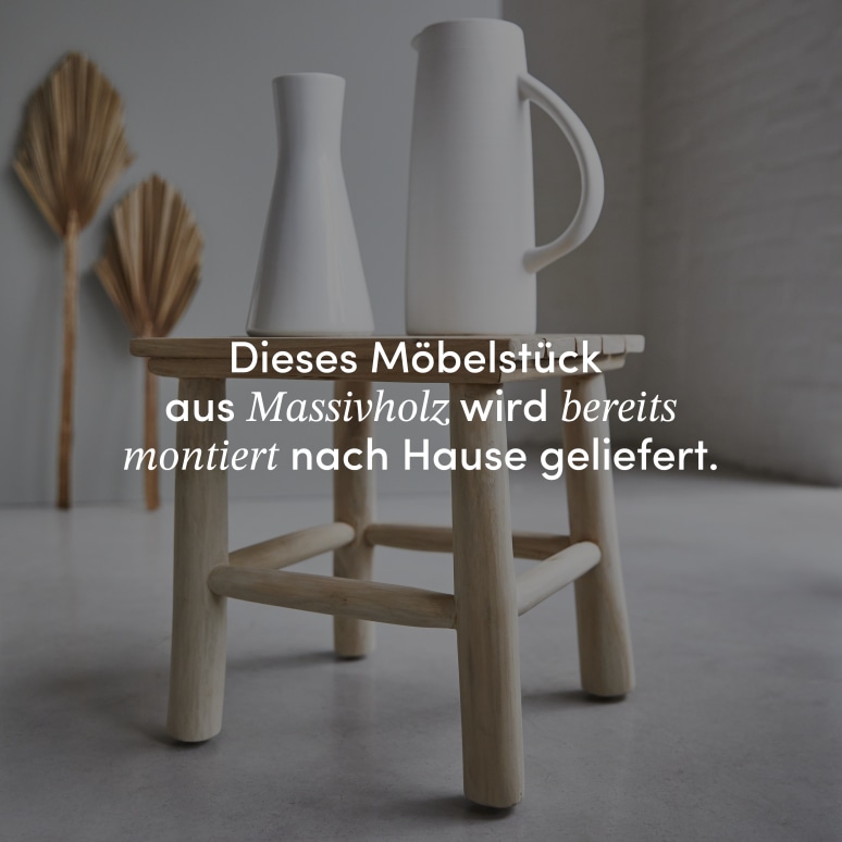 Kilim - Nachttisch aus massivem Teakholz