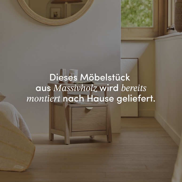 Pola - Nachttisch aus massivem Eichenholz