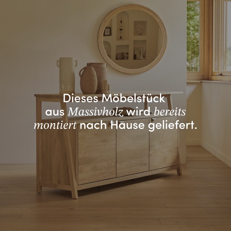 Pola - Buffet aus massivem Eichenholz 165 cm