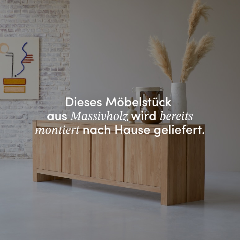 Eden - Buffet aus massivem Eichenholz 210 cm
