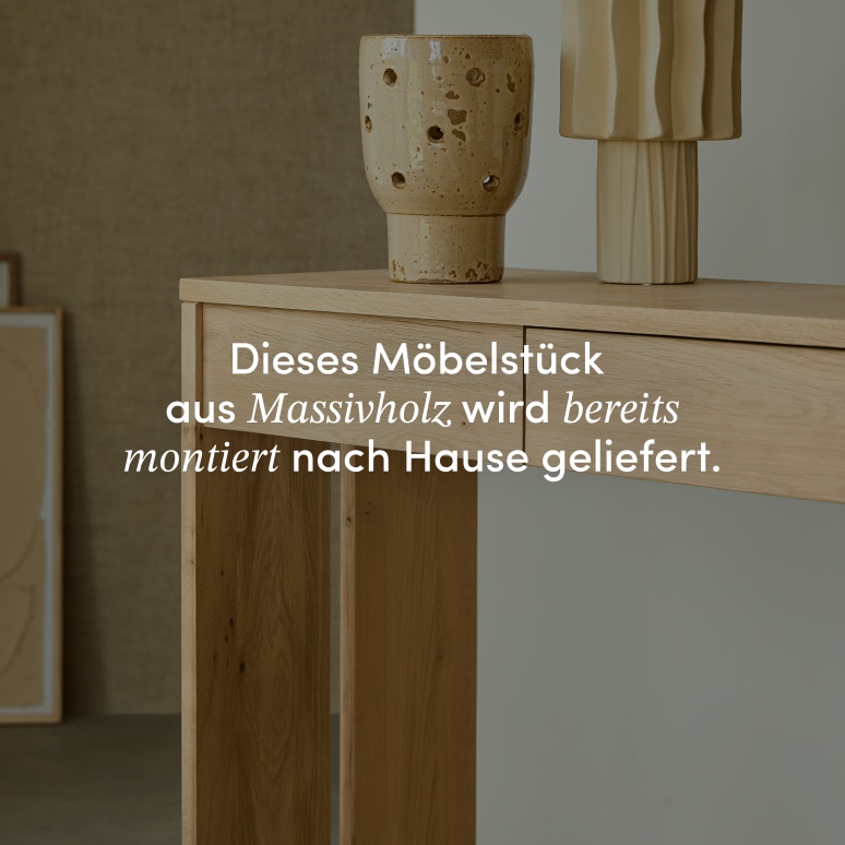 Eden - Konsole aus massivem Eichenholz