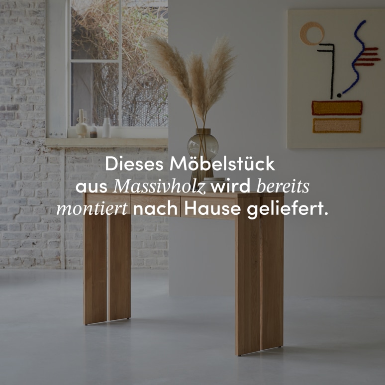 Eden - Konsole aus massivem Eichenholz