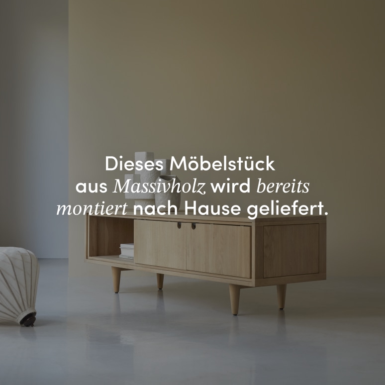 Jonàk - TV Schrank aus massivem Eichenholz 140 cm
