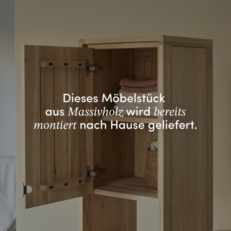 Jonàk - Hochschrank aus massivem Eichenholz