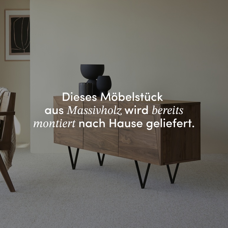 Metric - Buffet aus massivem Nussbaum 175 cm