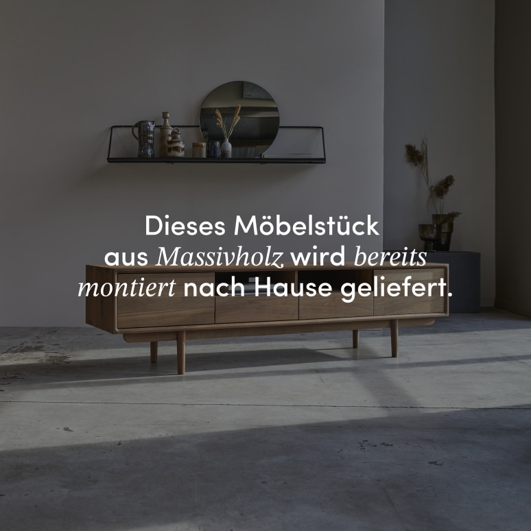 Ellie - TV Schrank aus massivem Nussbaum 180 cm