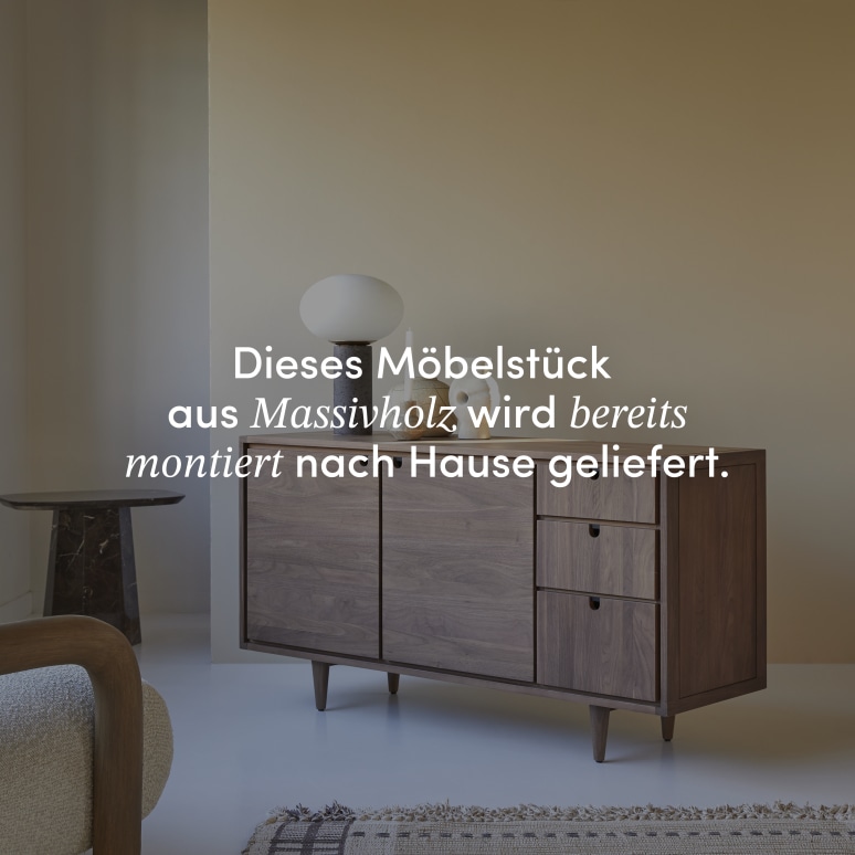 Jonàk - Buffet aus massivem Nussbaum 145 cm