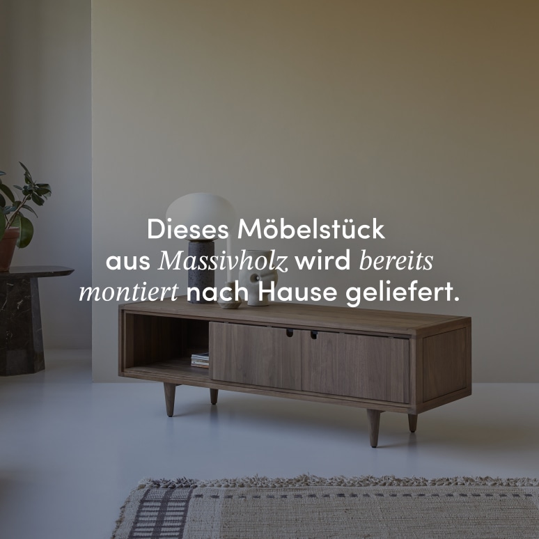 Jonàk - TV Schrank aus massivem Nussbaum 140 cm