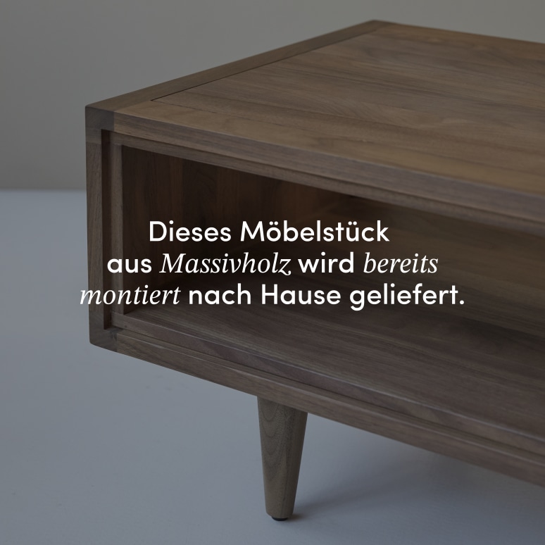 Jonàk - Couchtisch aus massivem Nussbaum