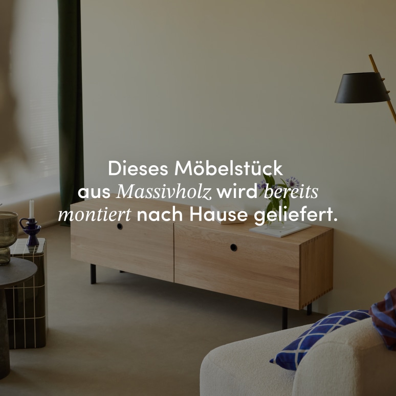 Jeanne - TV Schrank aus massivem Eichenholz 160 cm