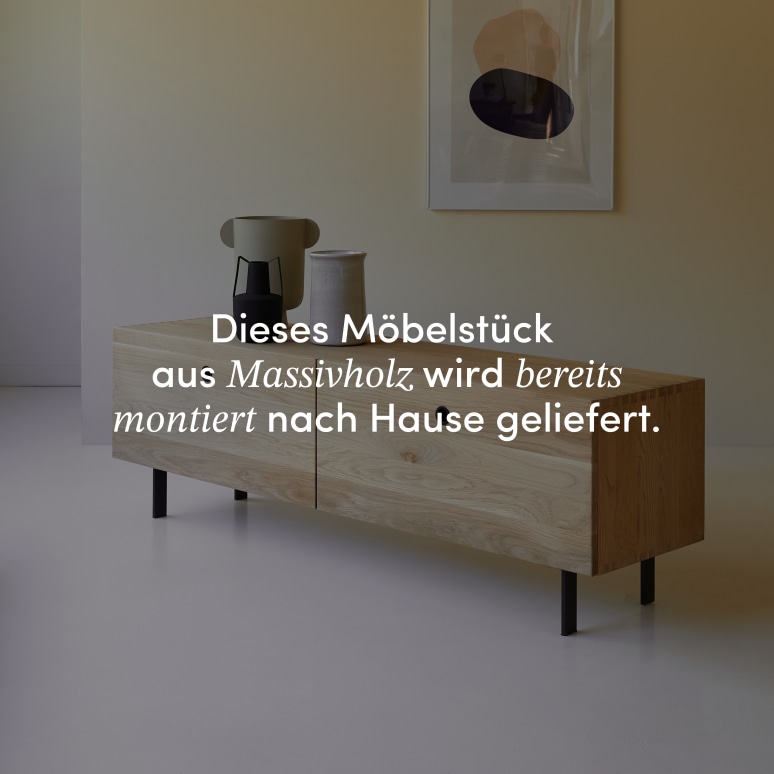 Jeanne - TV Schrank aus massivem Eichenholz 160 cm