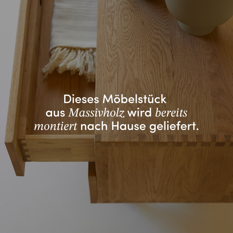 Jeanne - TV Schrank aus massivem Eichenholz 200 cm