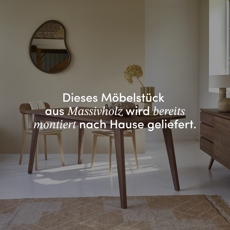 Esmée - Esstisch aus massivem Nussbaum 6/8 Pers.