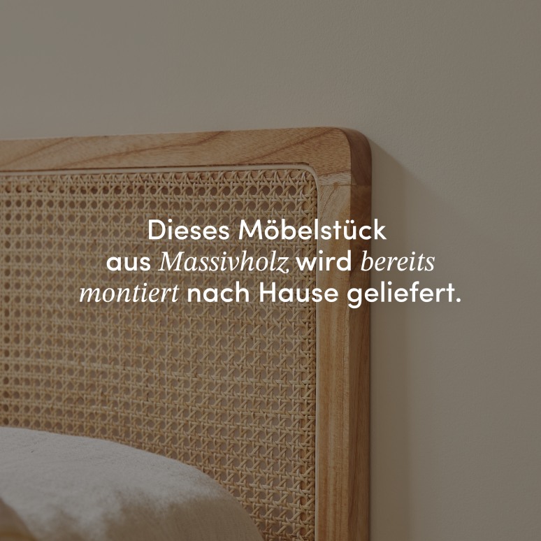 Adèle - Kopfteil aus Rattangeflecht 90 cm