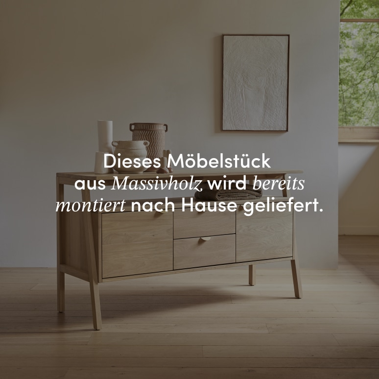 Pola - Buffet aus massivem Eichenholz 140 cm