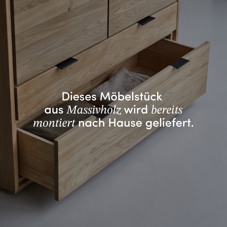 Senson - Garderobenschrank aus Massiveiche