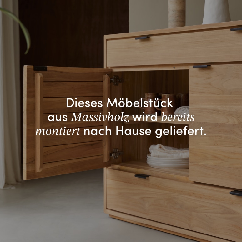 Senson - Anrichte aus massivem Teak 120 cm