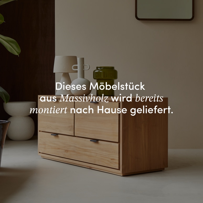 Senson - TV-Schrank aus massivem Teak 120 cm