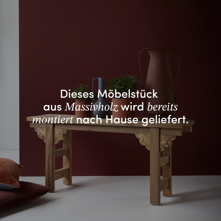 Adonis - Niedrige Konsole aus massivem Recycling-Teak