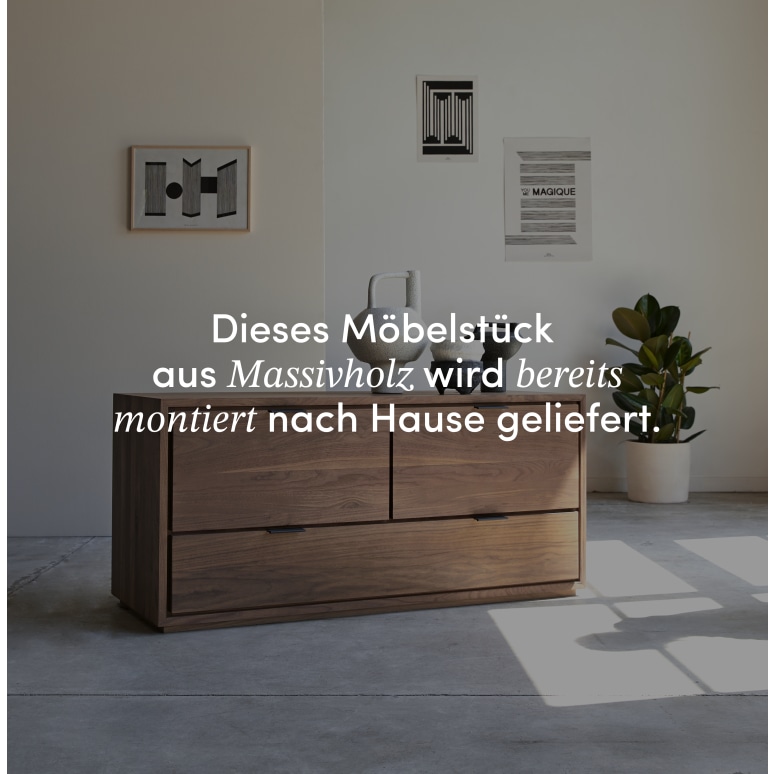 Senson - TV-Schrank aus massivem Nussbaum 120 cm