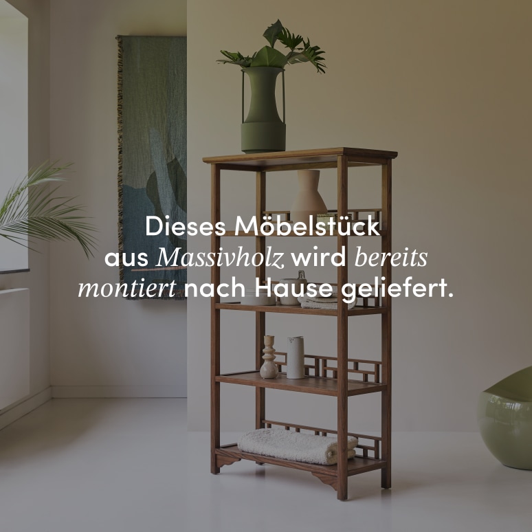 Ame - Bücherregal aus massiver Ulme