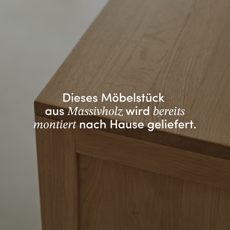 Heidi - Geschirrschrank aus massivem Eichenholz 110 cm