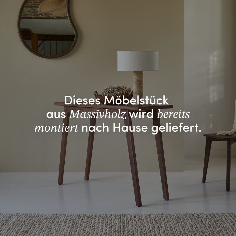 Esmée - Konsole aus Nussbaum massiv