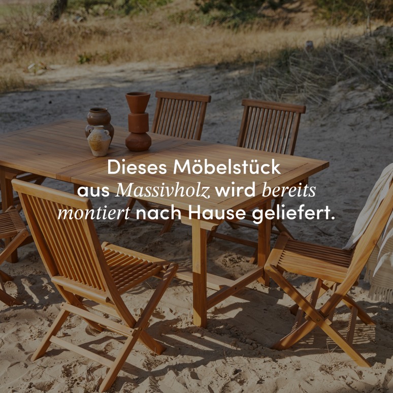 Capri - Rechteckiger Outdoor Tisch ausziehbar aus massiver Akazie 12 Pers.