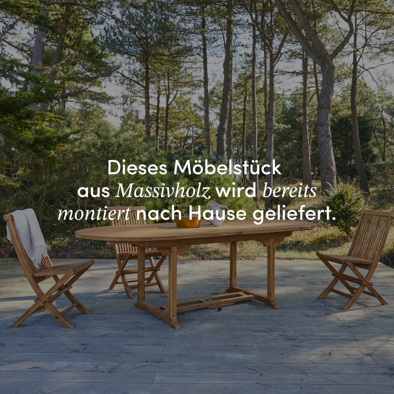 Capri - Outdoor Gartenmöbel Set aus massiver Akazie 6 Stühle