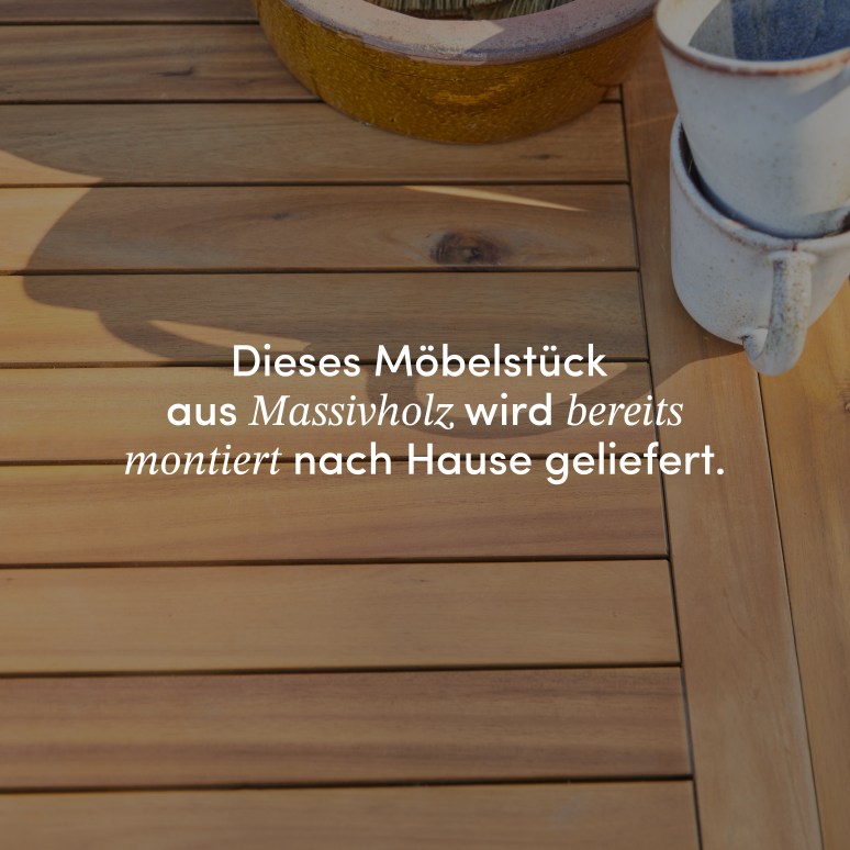 Capri - Ovale Outdoor Gartenmöbel Set aus massiver Akazie 8 Stühle