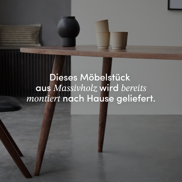 Lazare - Esstisch aus massivem Mangoholz 6/8 Personen