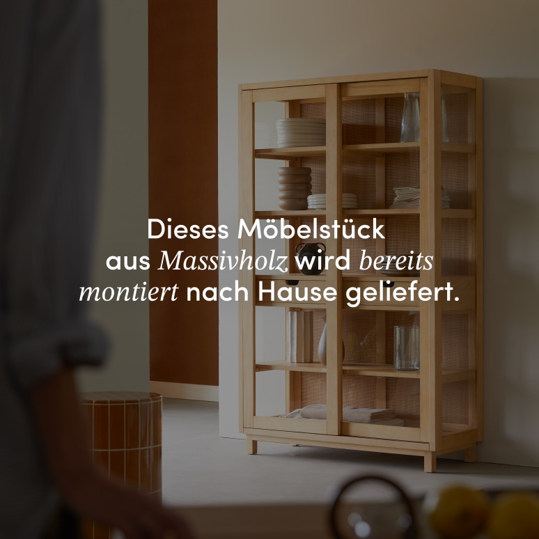 Adel - Geschirrschrank aus massiver Eiche