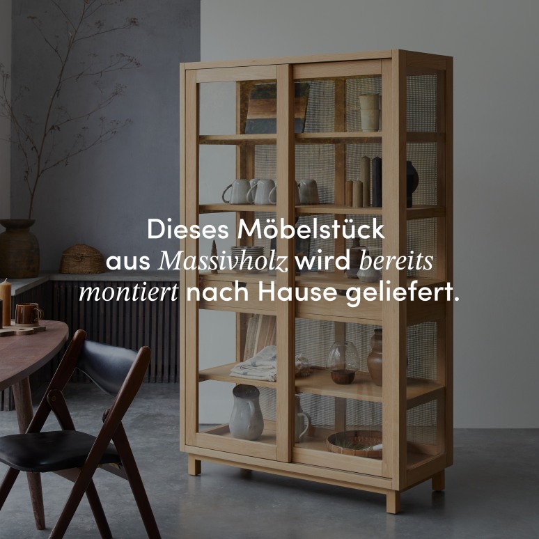 Adel - Geschirrschrank aus massiver Eiche