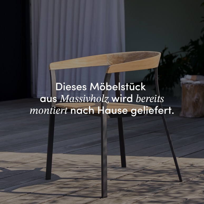Arco - Gartenstuhl aus Teak massiv und Aluminium