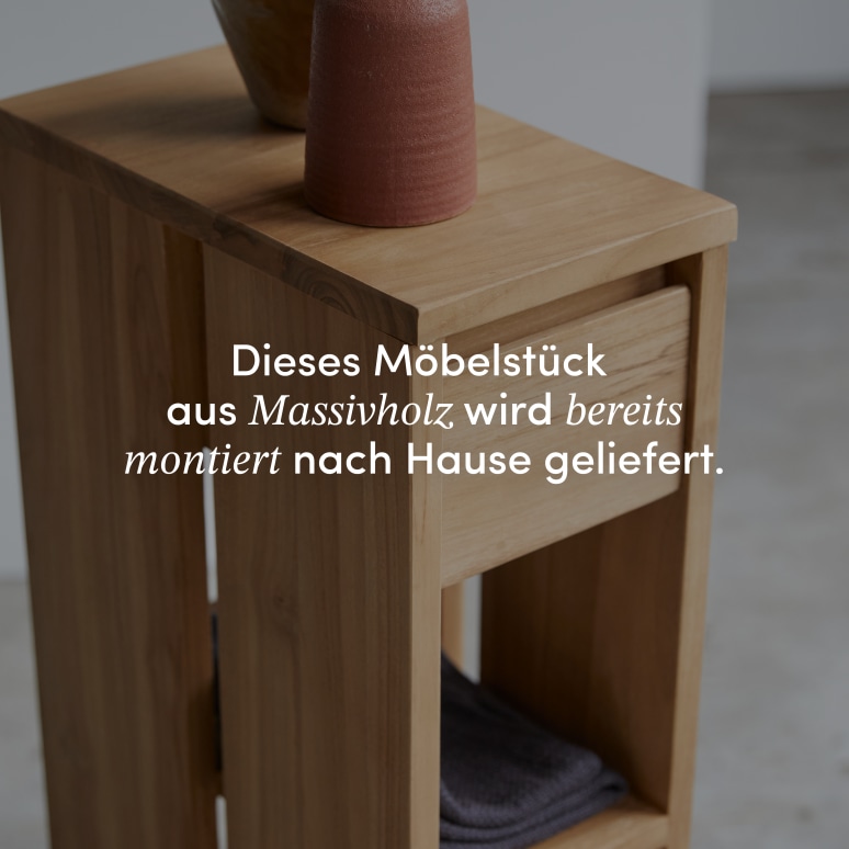 Eden - Beistelltisch aus massivem Teakholz