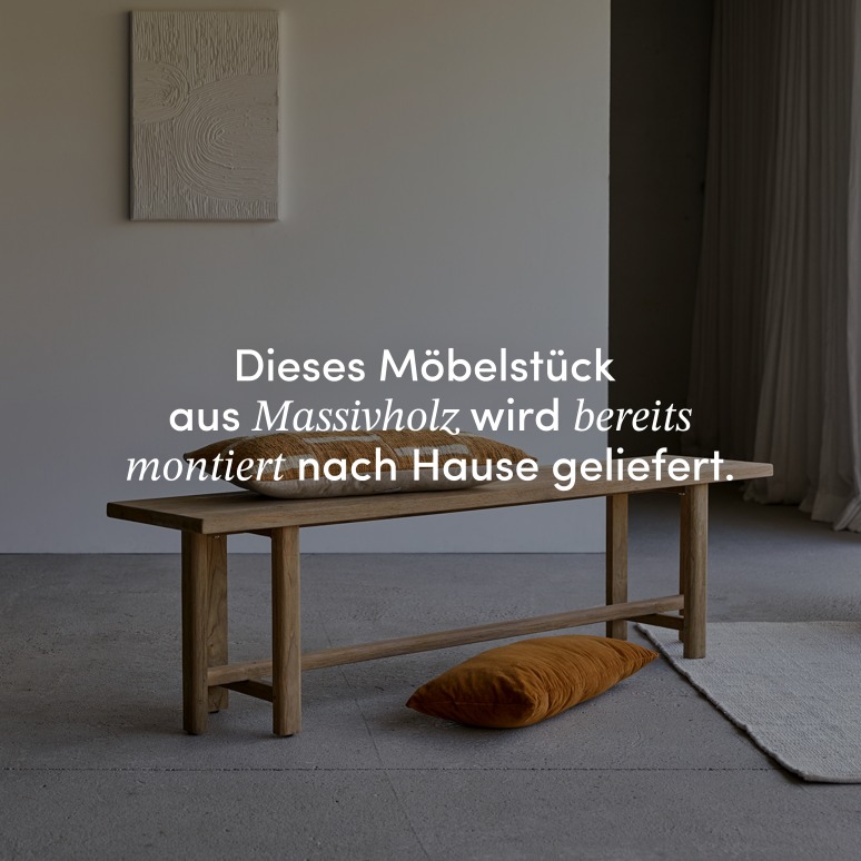 Antonia - Deko-Bank aus massivem Recycling-Teak