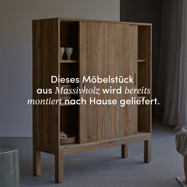 Elias - Anrichte aus massivem Recycling-Teak 130 cm