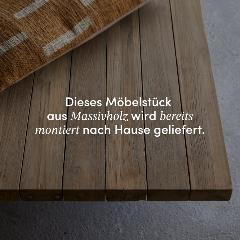 Joaquin - Sitzbank aus massivem Recycling-Teak ,3-Sitzer
