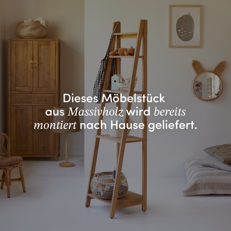 Bahya - Kinder-Bücherregal aus massivem Teak