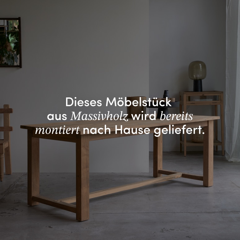 Teresa - Esstisch aus massivem Recycling-Teak 6-8 Personen