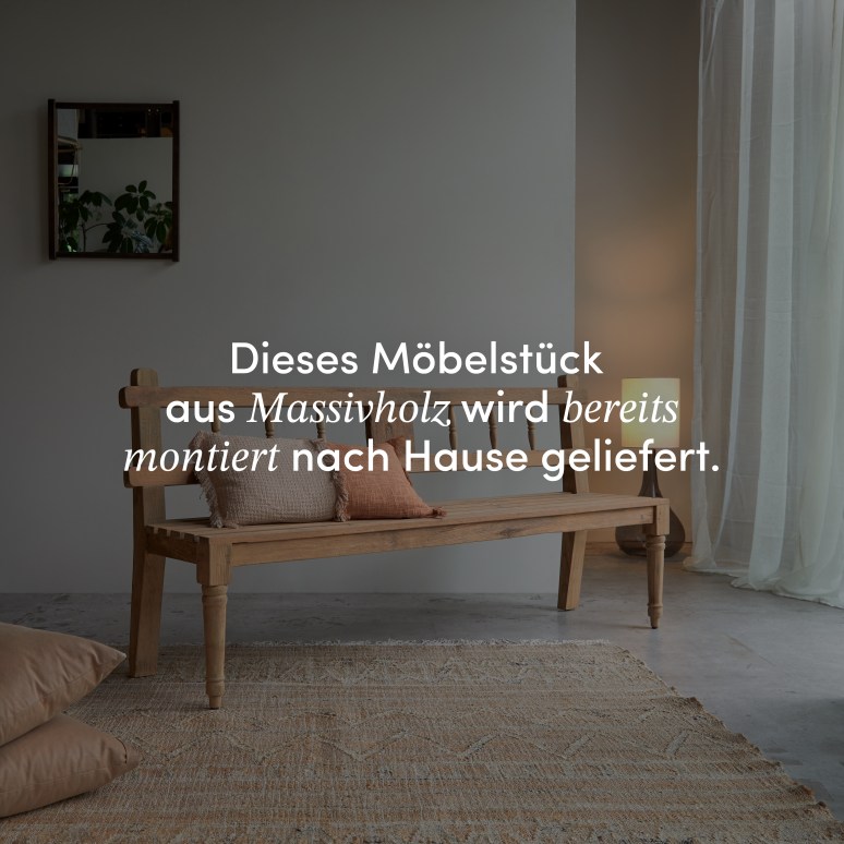 Paula - Bank aus massivem Recycling-Teak