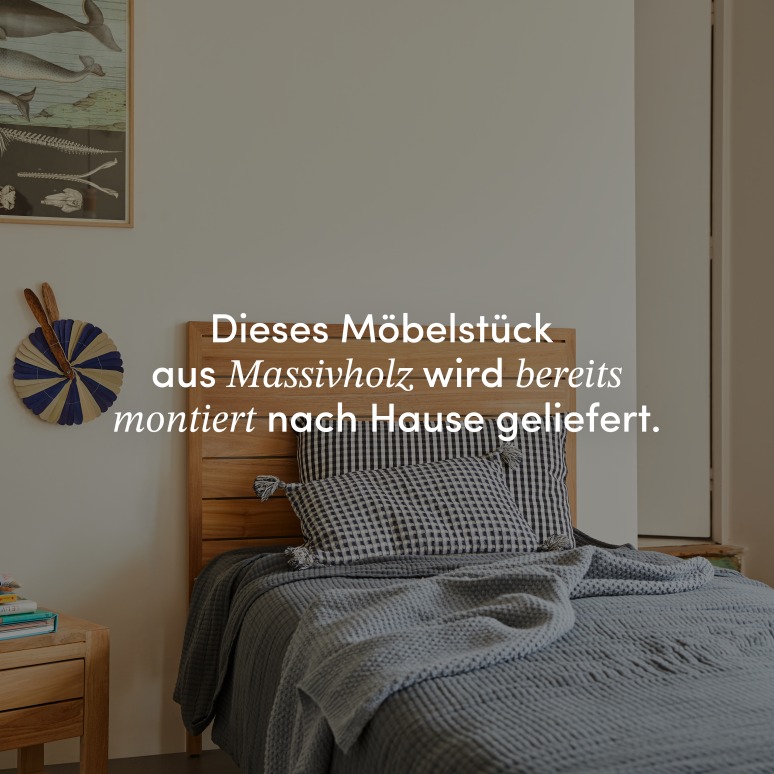 Minimalys - Kinder-Kopfteil aus massivem Teak 95 cm