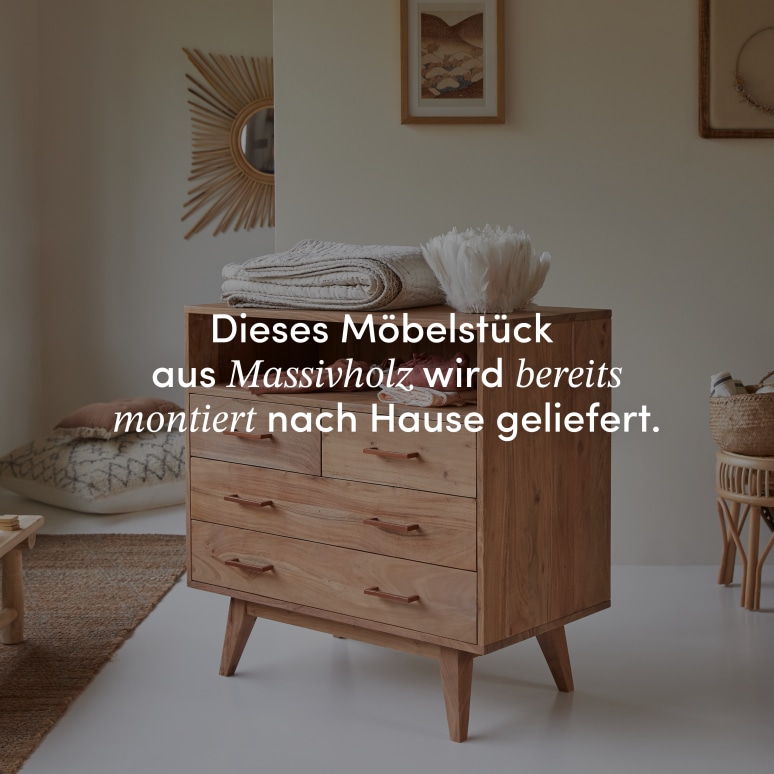 Oslo - Kinder-Kommode aus massiver Akazie