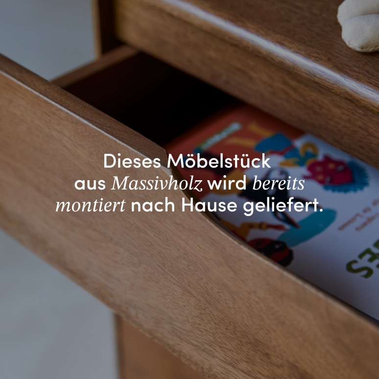 Gabrielle - Kindernachttisch aus massivem Mangoholz